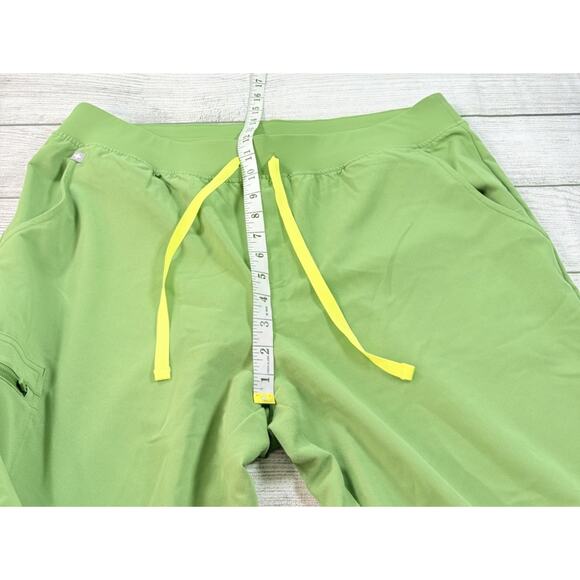 Figs Women’s Zamora High Waisted Jogger Scrub Drawstring Pants Green Size XXL/P - Picture 4 of 13